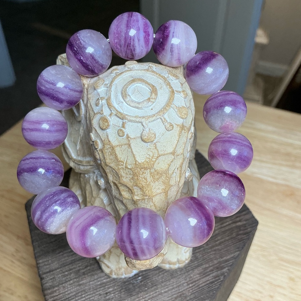 Purple Banded Fluorite 15mm